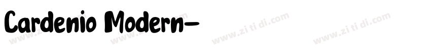 Cardenio Modern字体转换